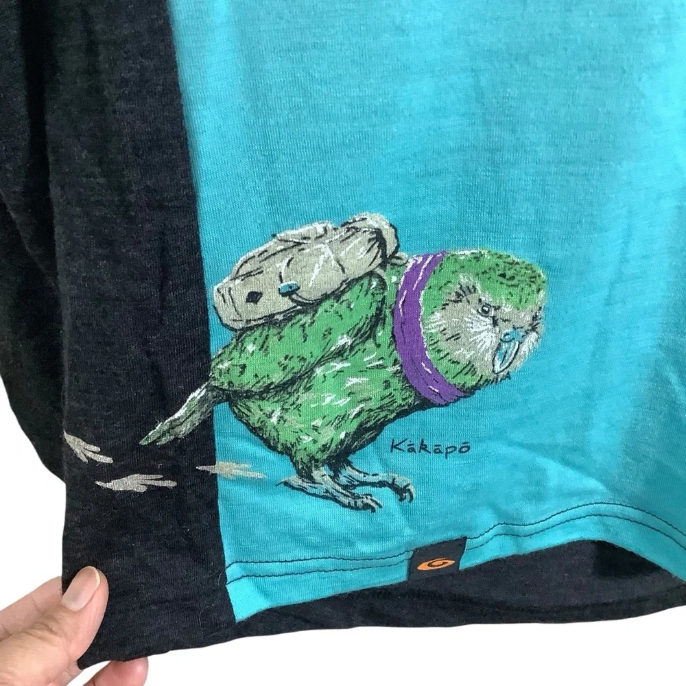 Global Culture Merino Wool Kakapo 1/4 Zip Pullover With Hood New Zealand